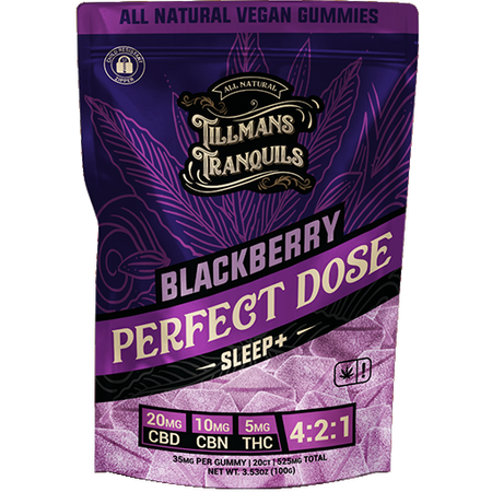Tillmans Tranquils Blackberry CBD Sleep Gummies With THC Best Sales Price - Gummies