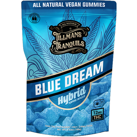 Tillmans Tranquils Blue Dream Delta 9 THC Gummies 240mg – Hybrid Best Sales Price - Gummies