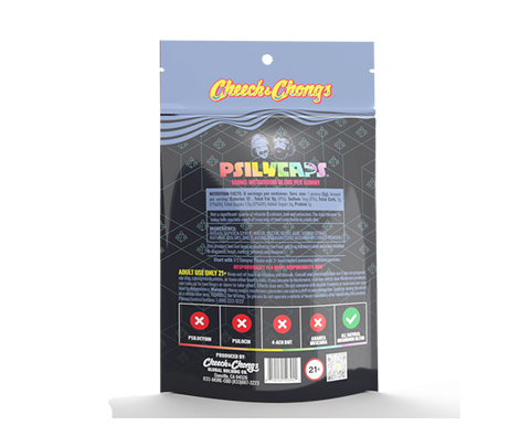 CHEECH & CHONG’S PSILYCAPS MAGIC MUSHROOM GUMMIES (Blue Razz Bliss)