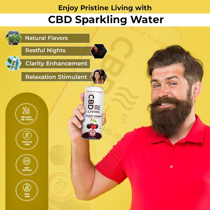 CBD Living CBD Sparkling Water Best Sales Price - Edibles
