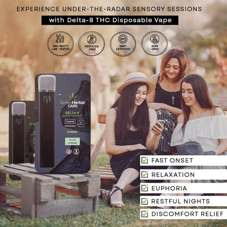 Green Herbal Care GHC Delta-8 THC Disposable Vape Best Sales Price - Vape Pens