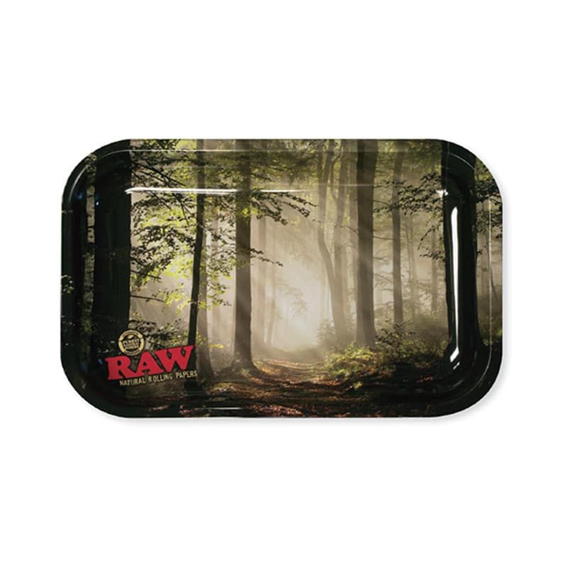 RAW Smokey Forest Rolling Tray Best Sales Price - Rolling Papers & Supplies