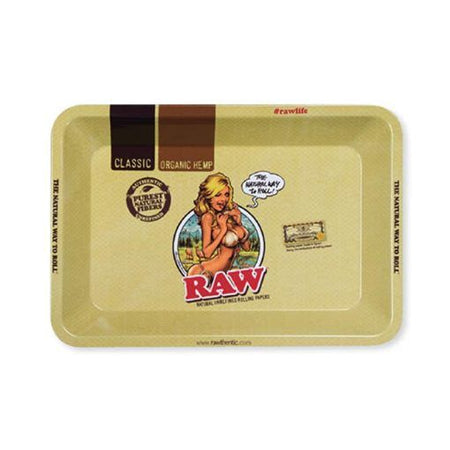 Raw Girl Rolling Tray Mini Best Sales Price - Rolling Papers & Supplies