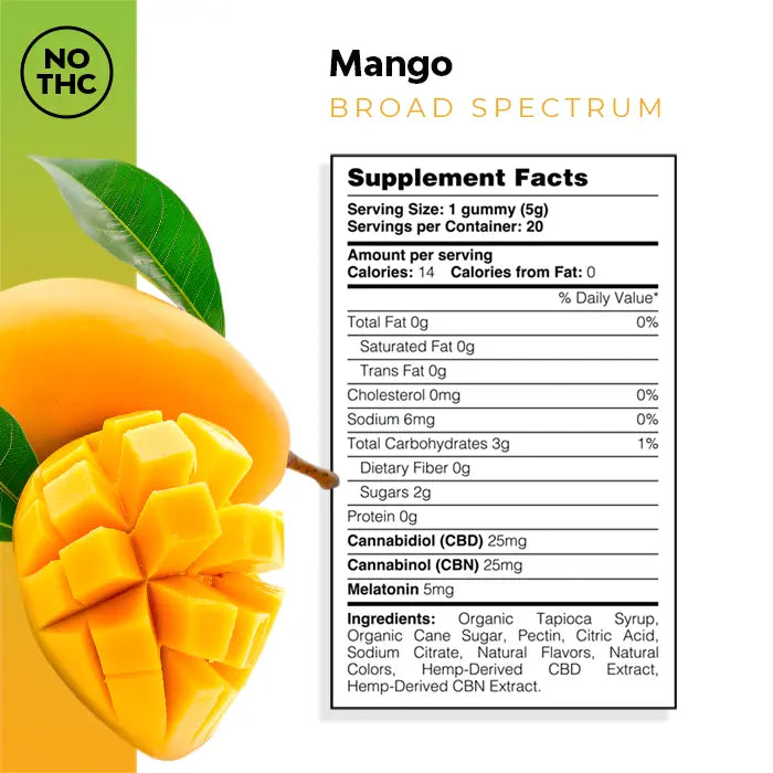 Mango CBD Sleep Gummies
