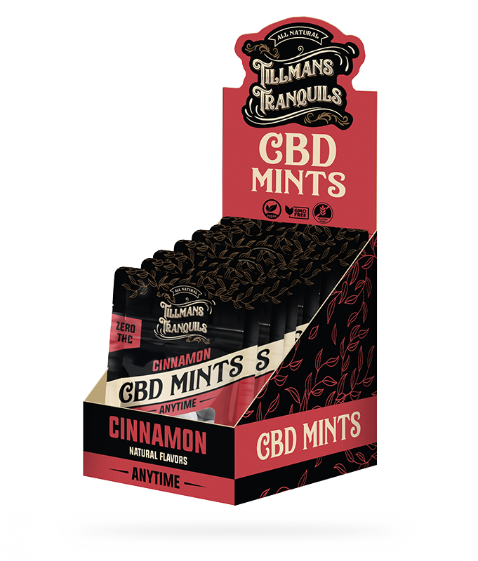 Tillmans Tranquils CBD Mints 25mg Cinnamon – No THC Best Sales Price - Edibles