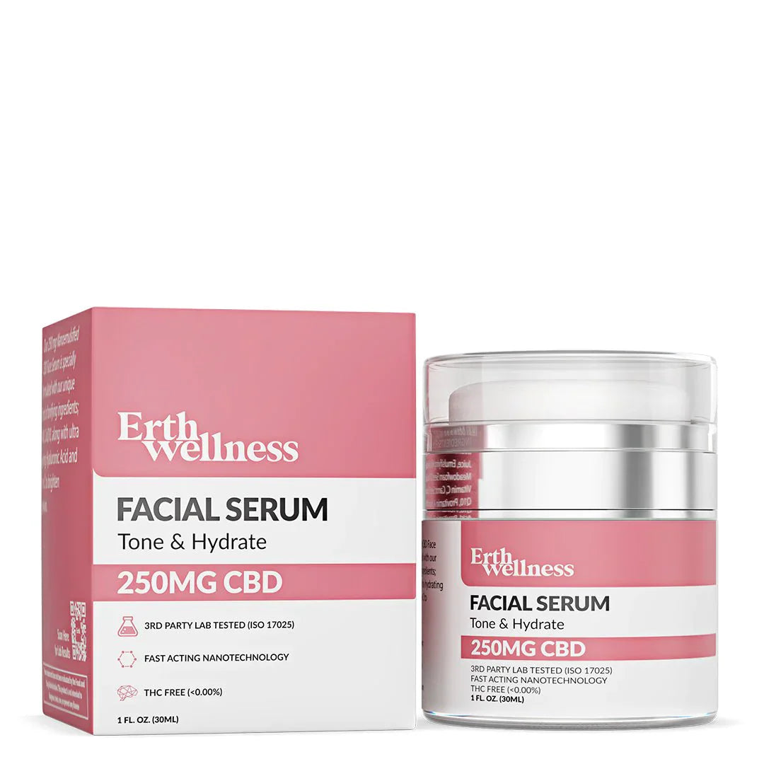 Erth Wellness | Tone & Hydrate CBD Face Serum - 250mg Best Sales Price - Topicals