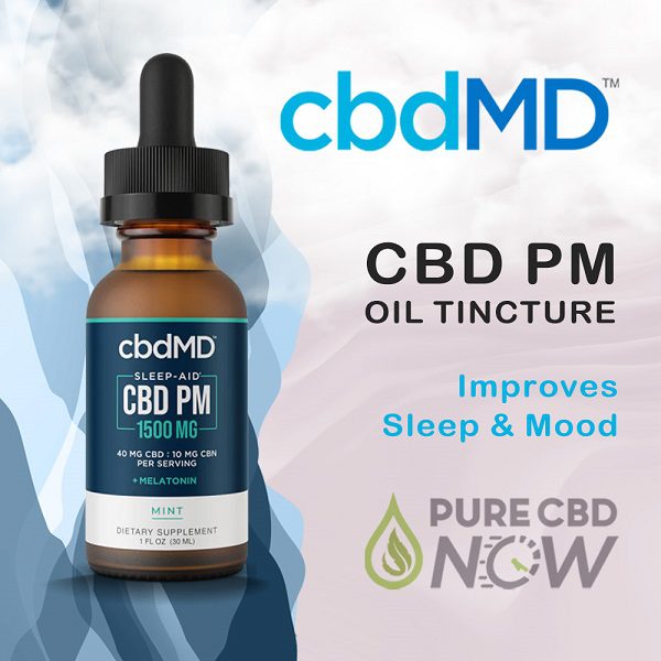 cbdMD CBD Oil PM Tincture Drops 30mL 500mg Best Sales Price - Tincture Oil