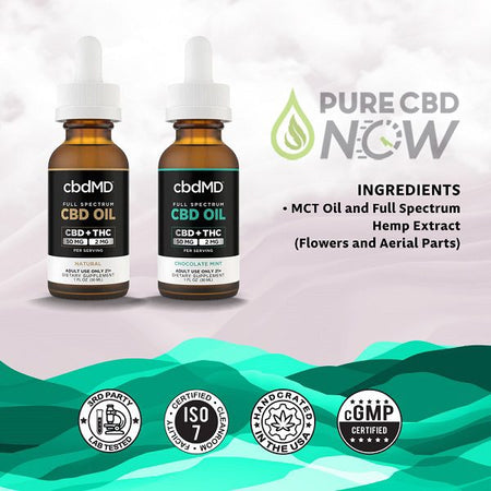 cbdMD Full Spectrum CBD Oil Tincture 30mL Best Sales Price - Tincture Oil