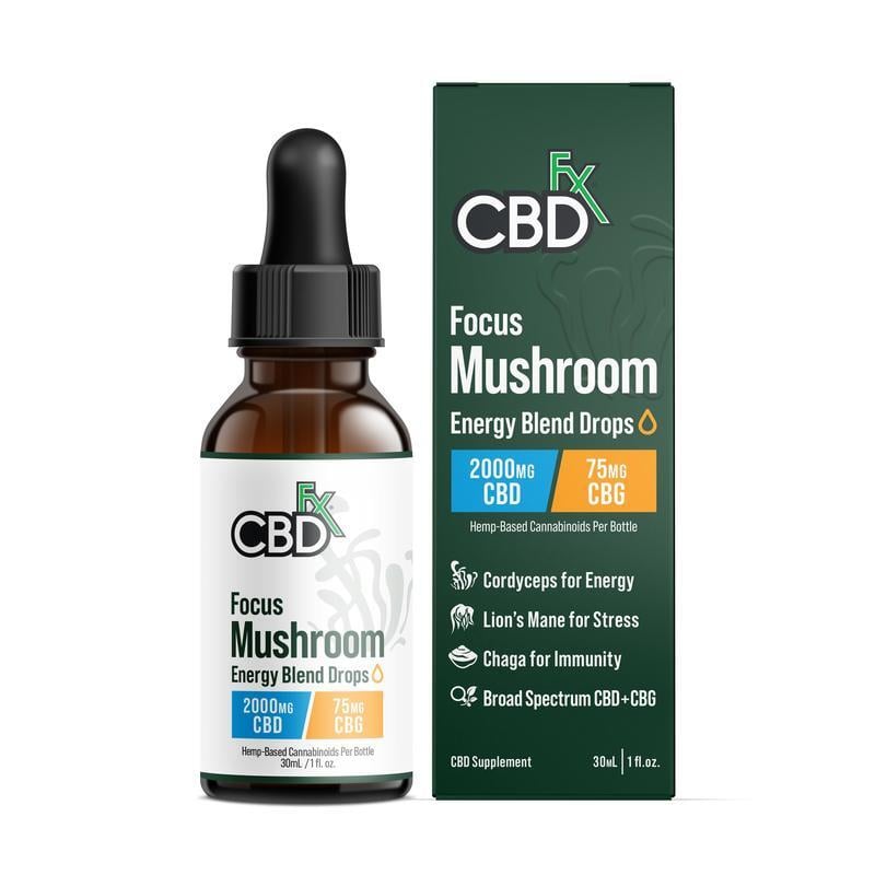 CBDfx Focus Blend Mushroom Tincture + CBG + CBD