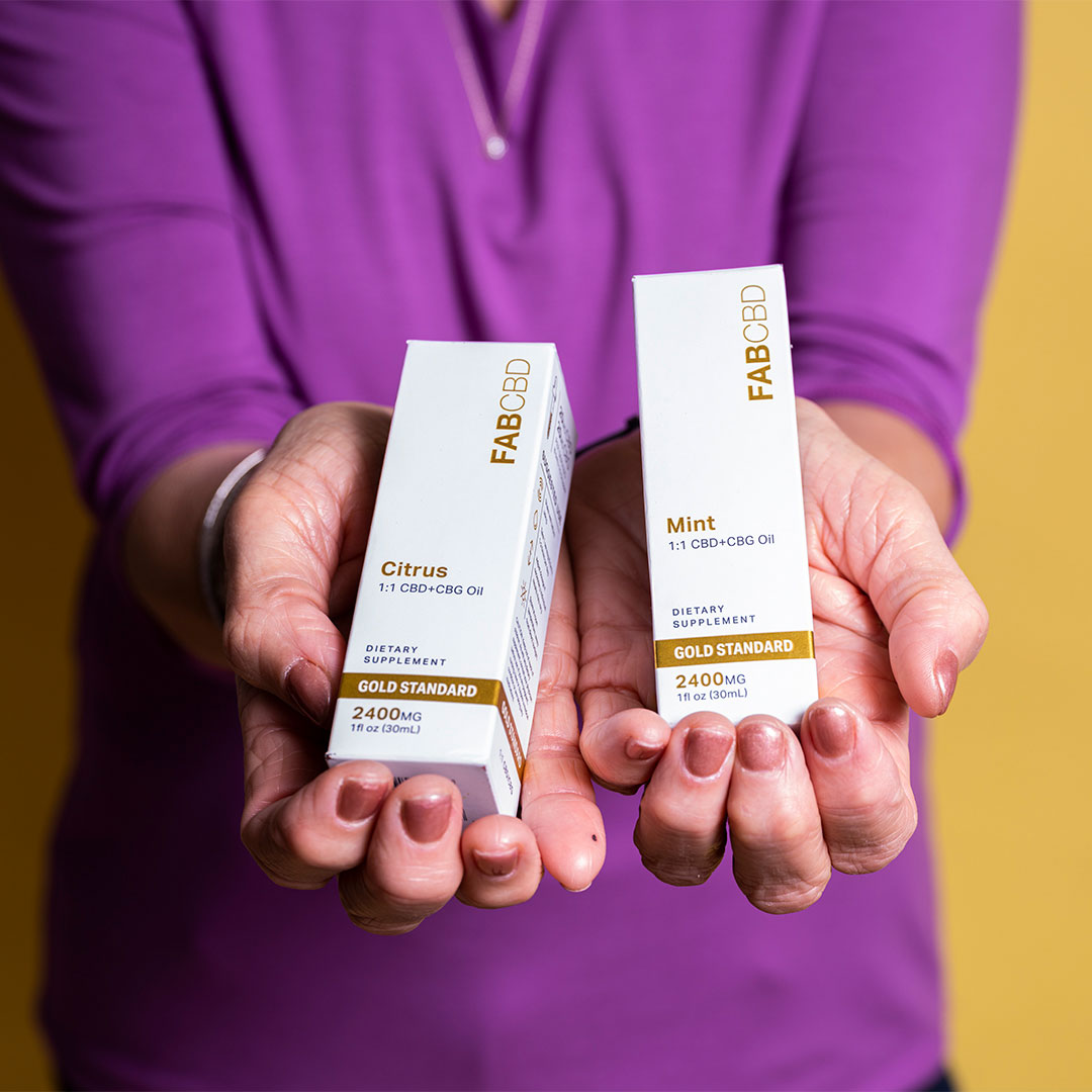 FAB CBD CBG Oil Natural Flavor Best Sales Price - Tincture Oil