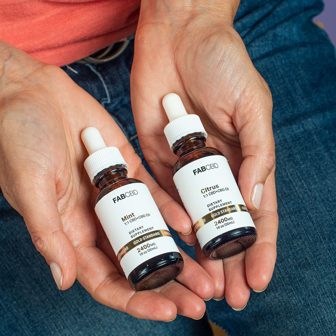FAB CBD+CBG Oil Mint Flavor Best Sales Price - Tincture Oil