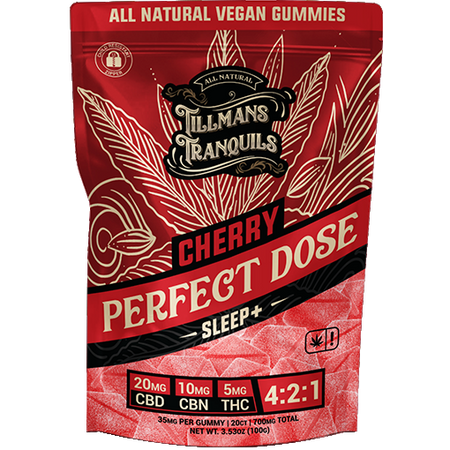 Tillmans Tranquils Cherry CBD Sleep Gummies With THC Best Sales Price - Gummies