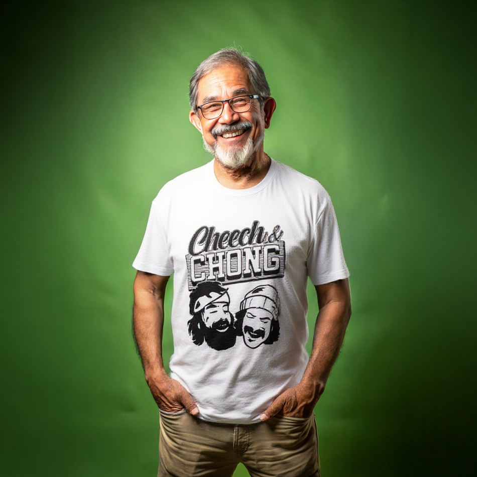 Cheech & Chong Faces Tee – Black/White