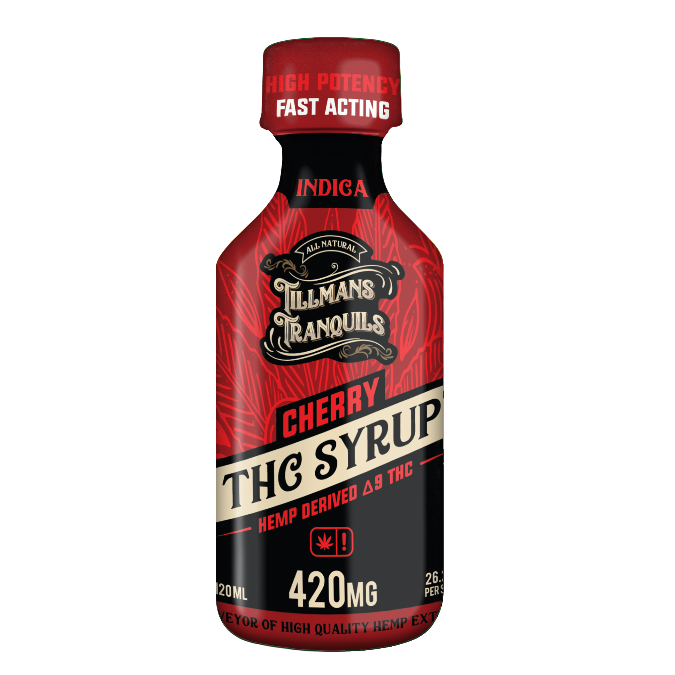 Tillmans Tranquils Cherry Delta 9 THC Syrup – 420mg Best Sales Price - Edibles