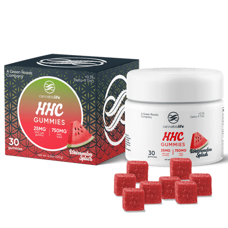 Cannabis Life Watermelon Splash HHC Gummies - (30ct) 750mg Best Sales Price - Gummies