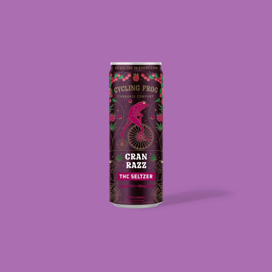 Cycling Frog Cran Razz THC Seltzer