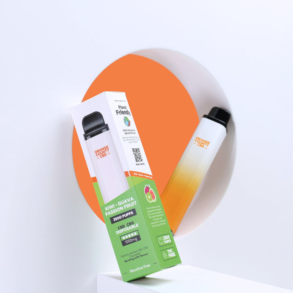 Kiwi - Guava & Passion Fruit 3500 Puff - CBD/CBG (1000mg)