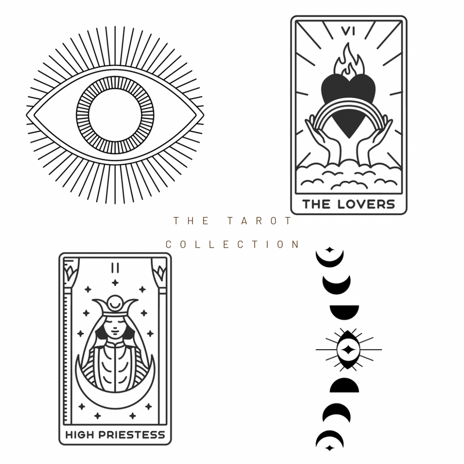 CBD temporary tattoos - The Tarot Collection
