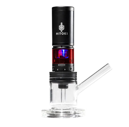 HITOKI SABER - LASER PIPE - BLACK W/ GLASS BUBBLER COMBO Best Sales Price - Bongs