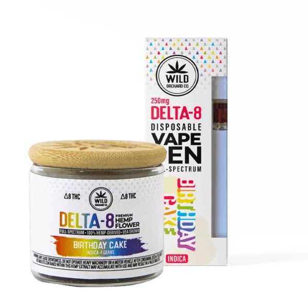 Wild Orchard Bundle | Delta 8 Hemp Flower 4g Jar and Vape Pen 250mg Best Sales Price - Vape Pens
