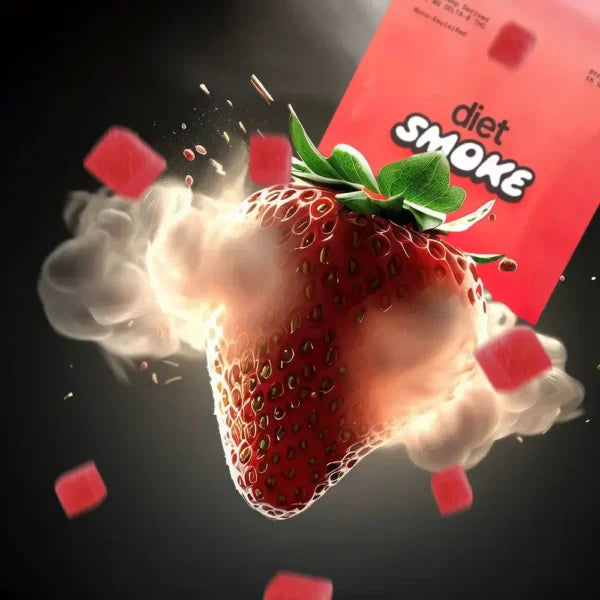Diet Smoke Strawberry Gummies DELTA-8 THC Best Sales Price - Gummies