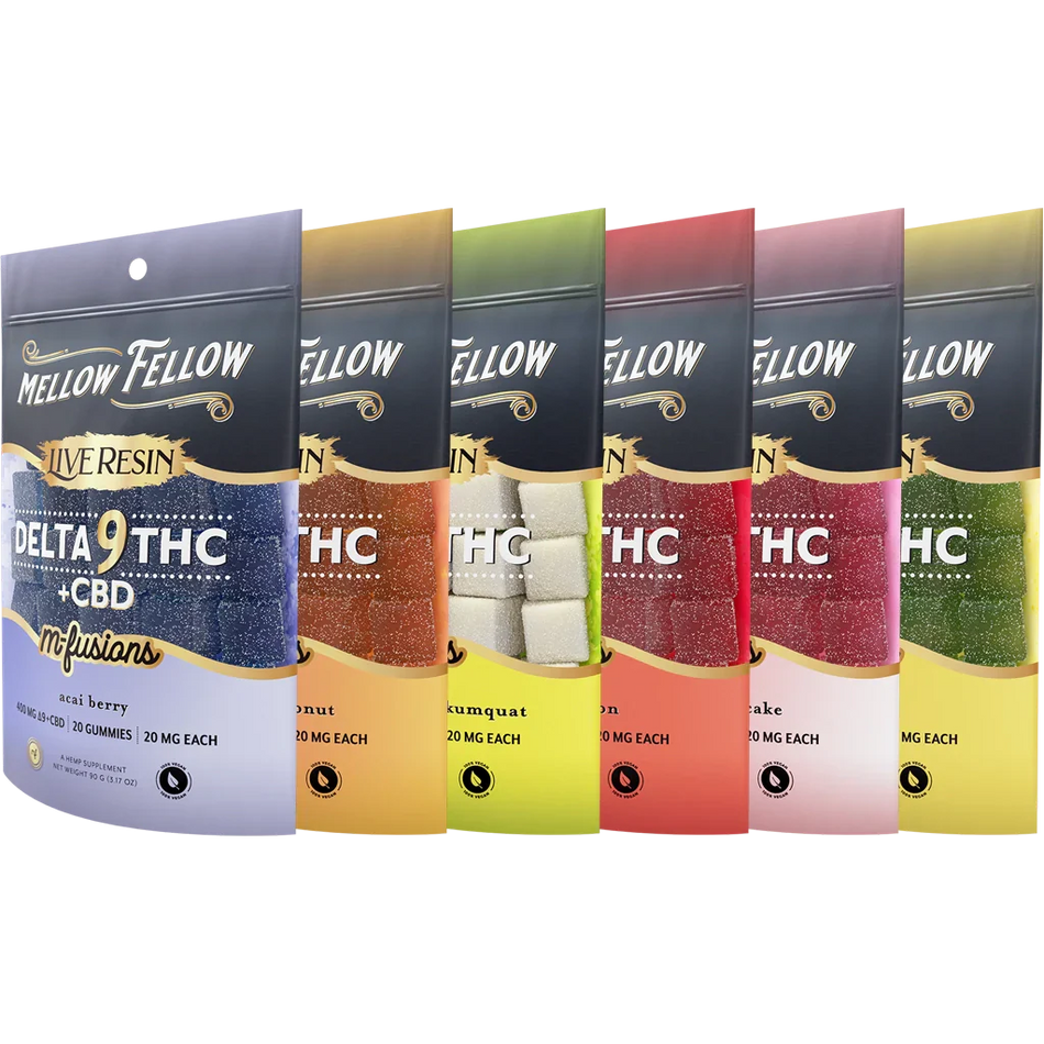 MellowFellow Delta 9 Live Resin Edibles 400mg Bundle Best Sales Price - Bundles
