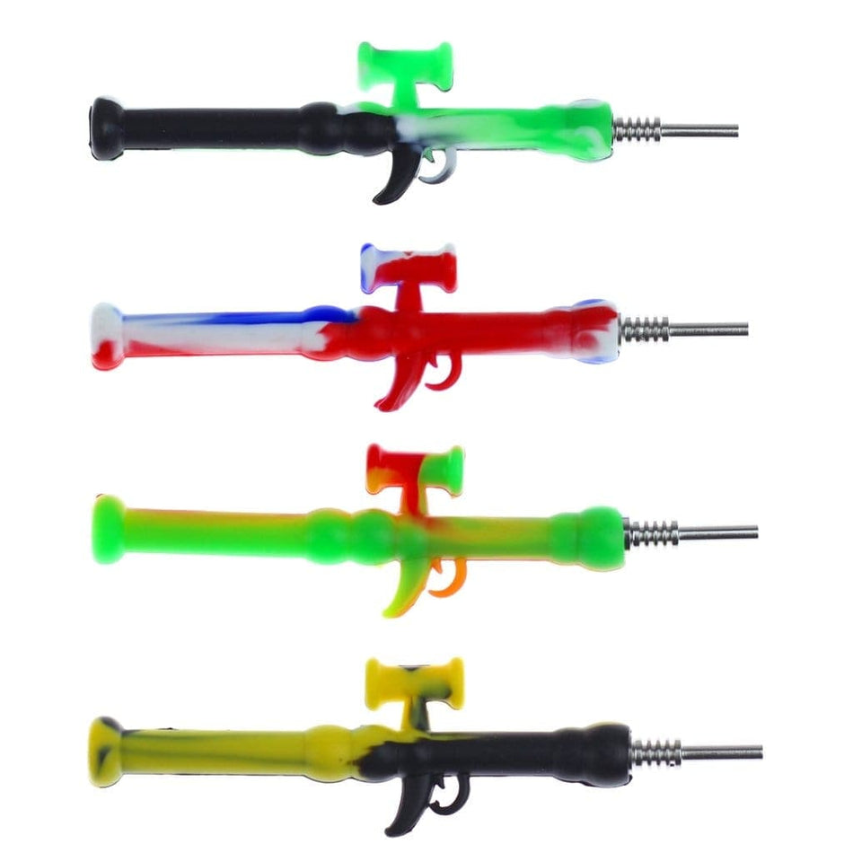 Assorted Silicone Dab-zooka Dab Straw
