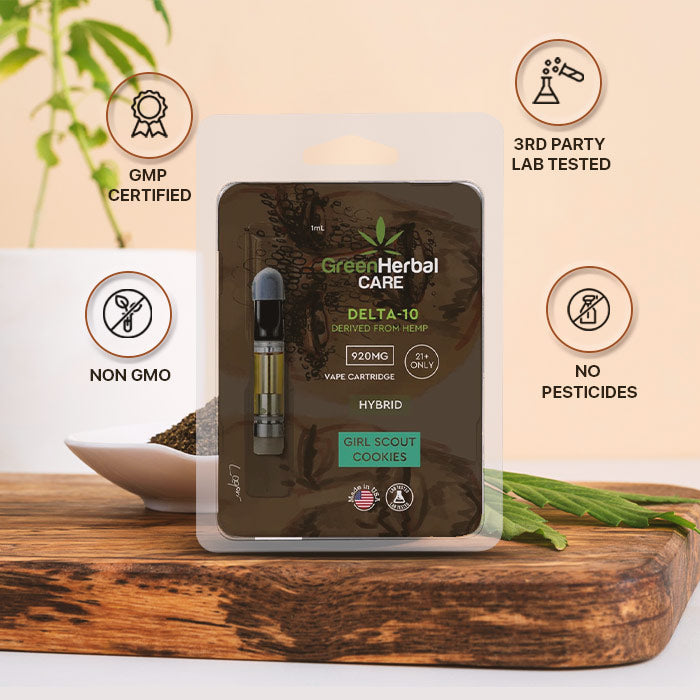 Green Herbal Care GHC Delta-10 THC Vape Cartridge Best Sales Price - Vape Cartridges