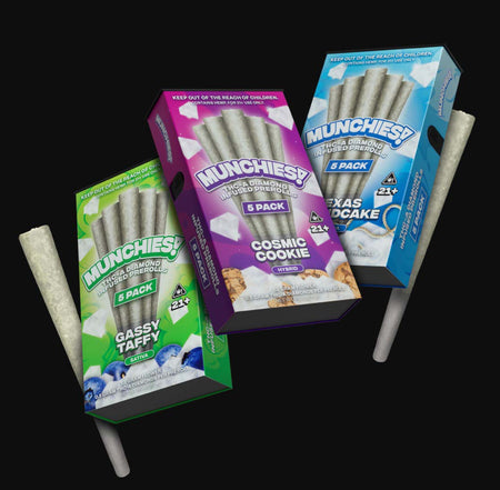 Delta Munchies Cosmic Cookies 1g THCA Infused Prerolls (5 Pack) Best Sales Price - Pre-Rolls