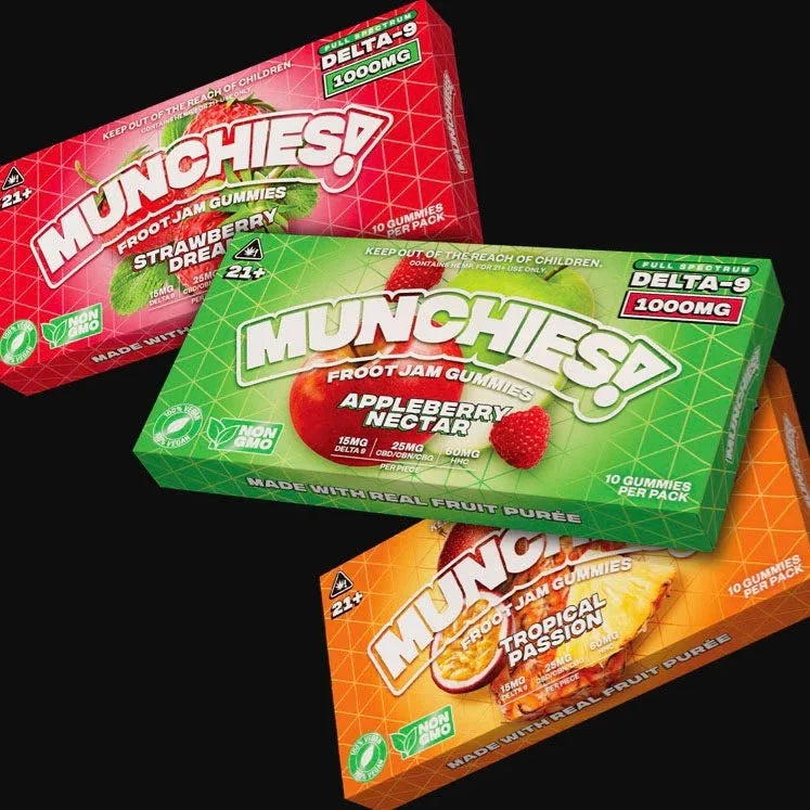 Delta Munchies Strawberry Dream 1000mg Delta 9 Gummies Best Sales Price - Gummies