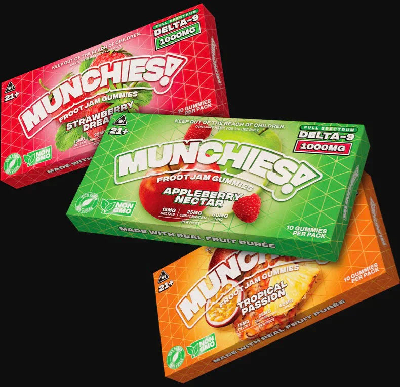 Delta Munchies Tropical Passion 1000mg Delta 9 Gummies Best Sales Price - Gummies