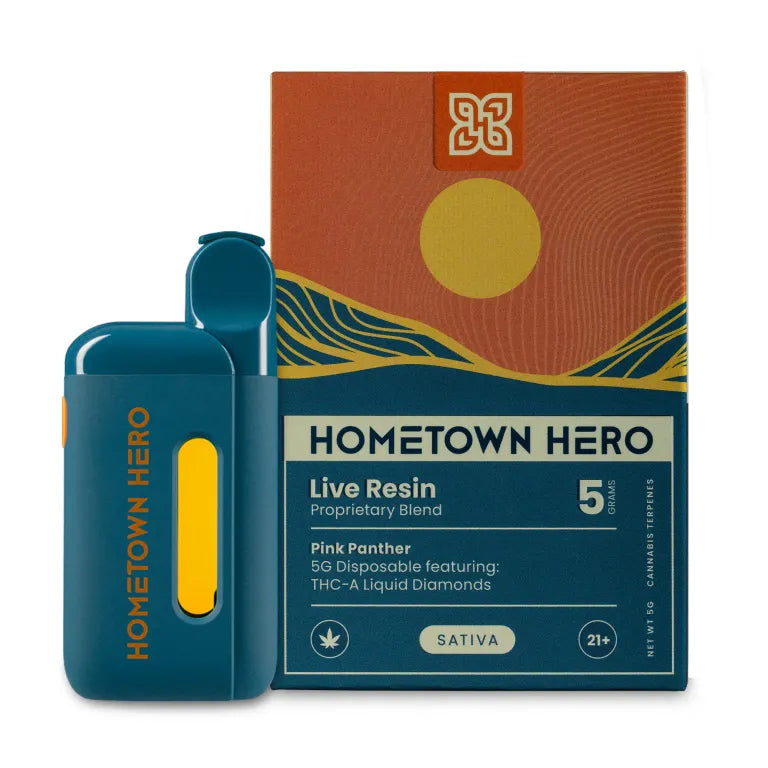 Hometown Hero Live Resin THCA Liquid Diamonds Disposable - 5g Best Sales Price - Vape Pens