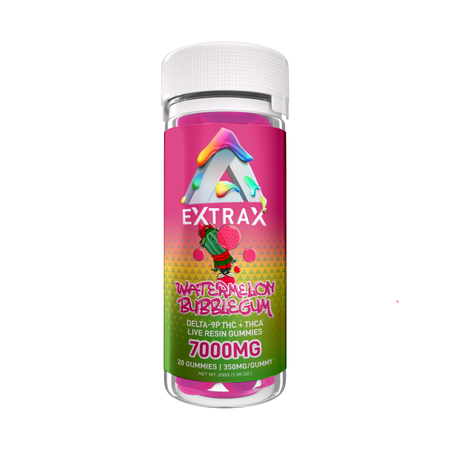 Delta Extrax Watermelon Bubblegum | Gummies THCa 7000mg | Adios Blend Best Sales Price - Gummies
