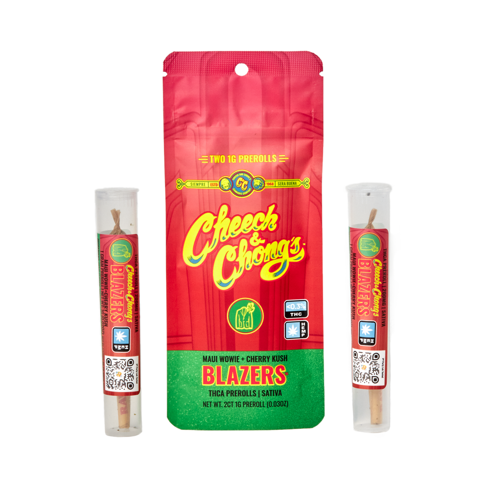 Cheech and Chongs Blazers – Maui Wowie+Cherry Kush – Preroll — Direct From Cheech & Chong