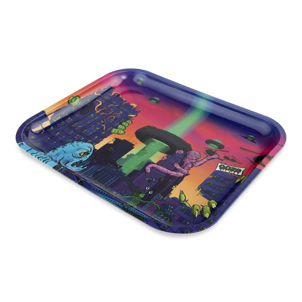 Ooze Rolling Tray - Metal - Large Best Sales Price - Rolling Papers & Supplies