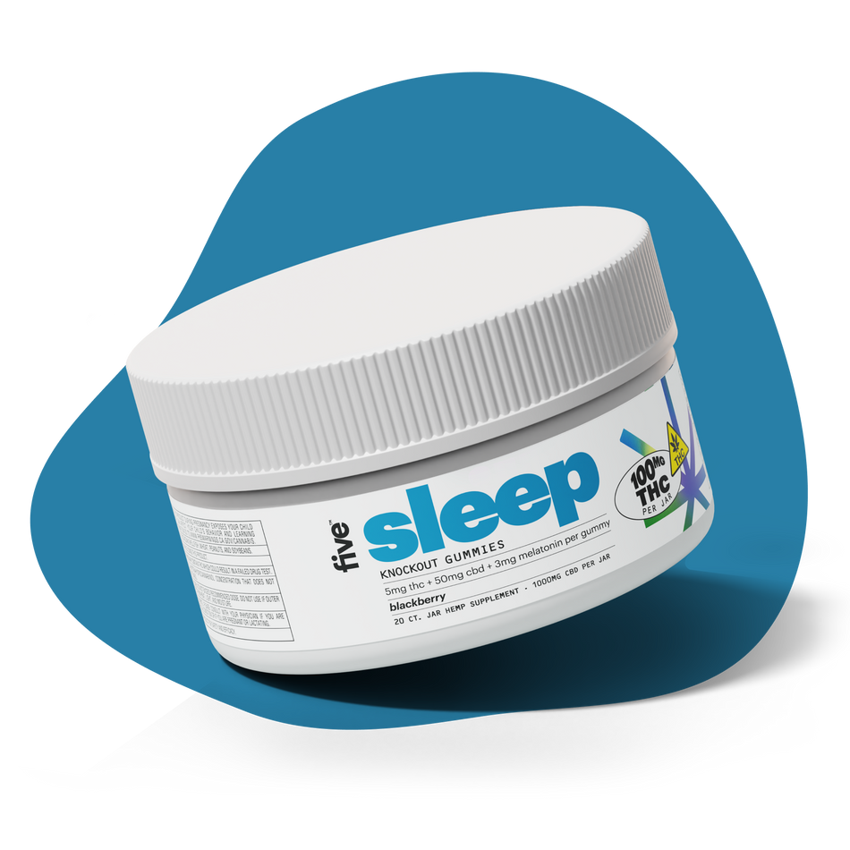 Five CBD knockout sleep thc + cbd gummies
