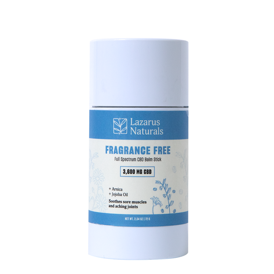Lazarus Naturals CBD BALM STICK, FRAGRANCE FREE