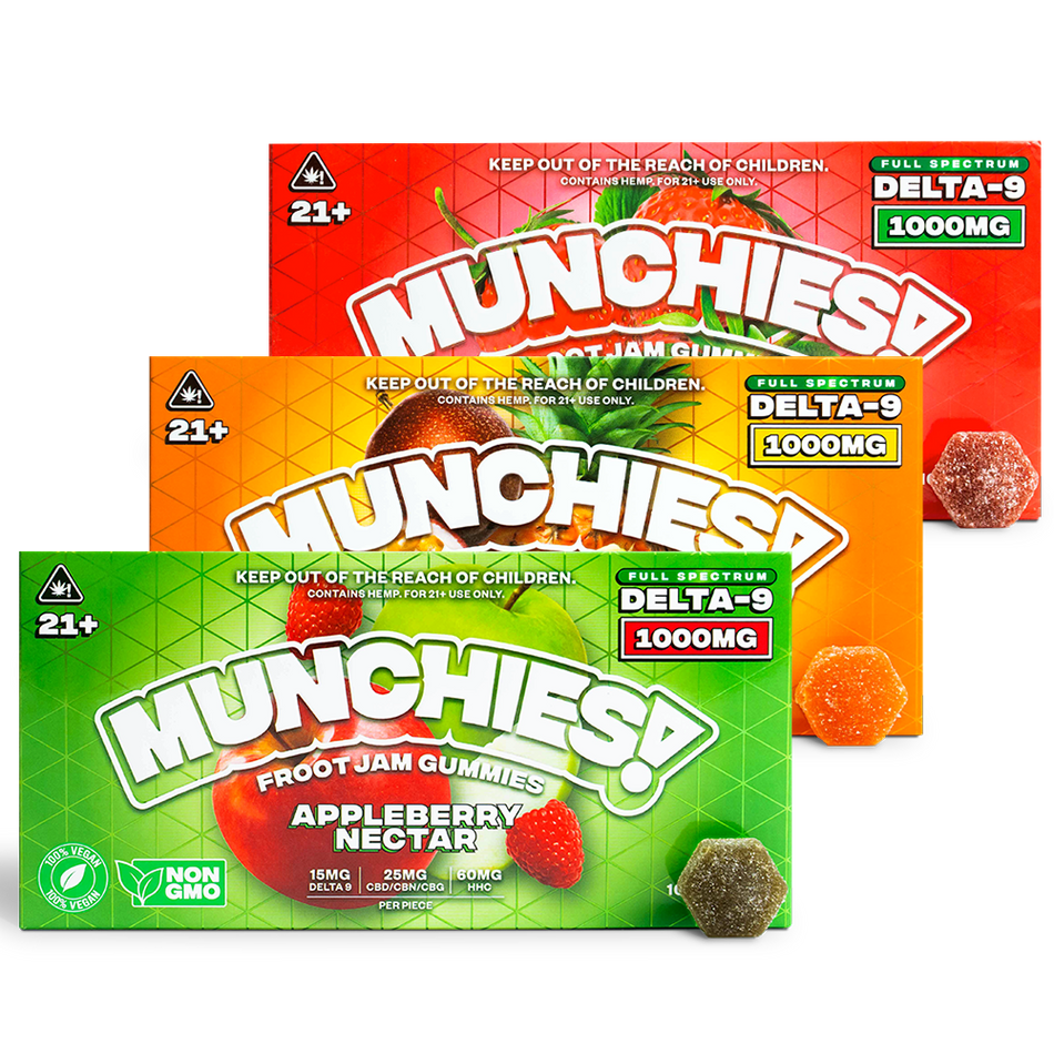 Delta Munchies 3000mg Delta-9 THC Froot Jam Gummies Bundle