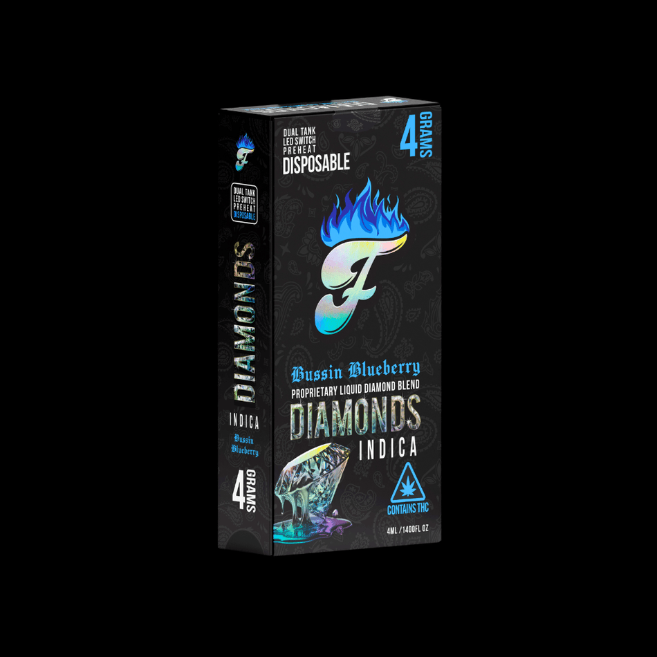 Yumz Fuego - Bussin Blueberry - THCA Vape - 4 Grams