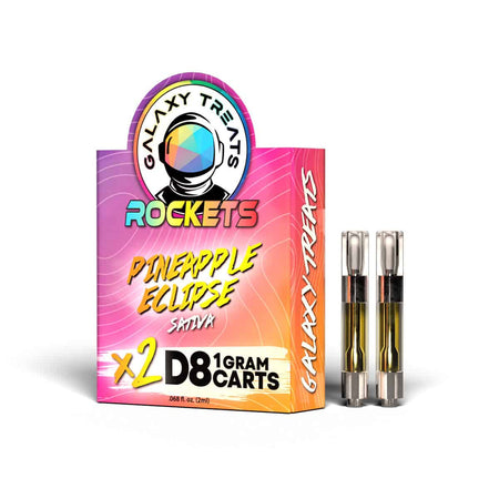 Galaxy Treats Pineapple Eclipse 2-Pack Delta 8 Carts Best Sales Price - Vape Cartridges