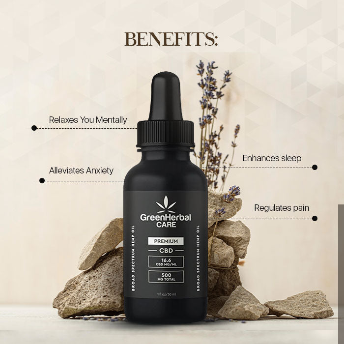 Green Herbal Care GHC Broad Spectrum CBD Oil Best Sales Price - Tincture Oil