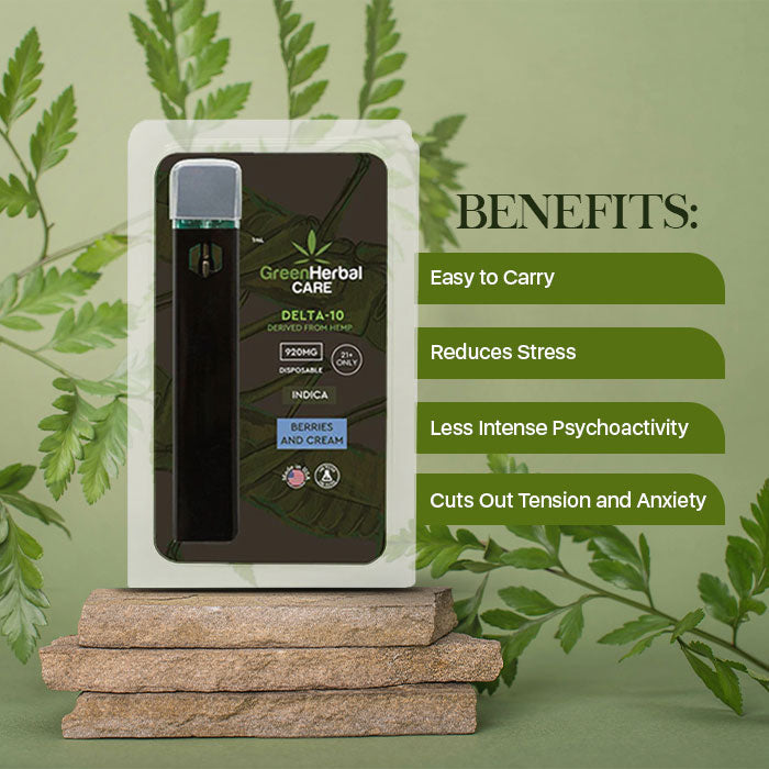 Green Herbal Care GHC Delta-10 THC Disposable Vape Best Sales Price - Vape Pens