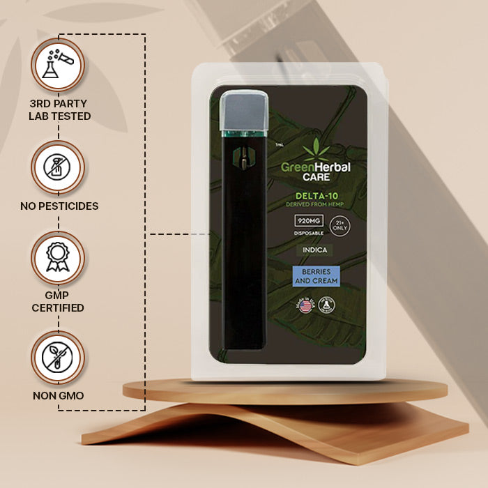 Green Herbal Care GHC Delta-10 THC Disposable Vape Best Sales Price - Vape Pens