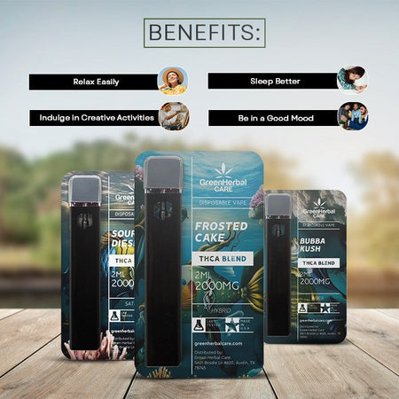 Green Herbal Care GHC THCA Blend Disposable Vape Best Sales Price - Vape Pens