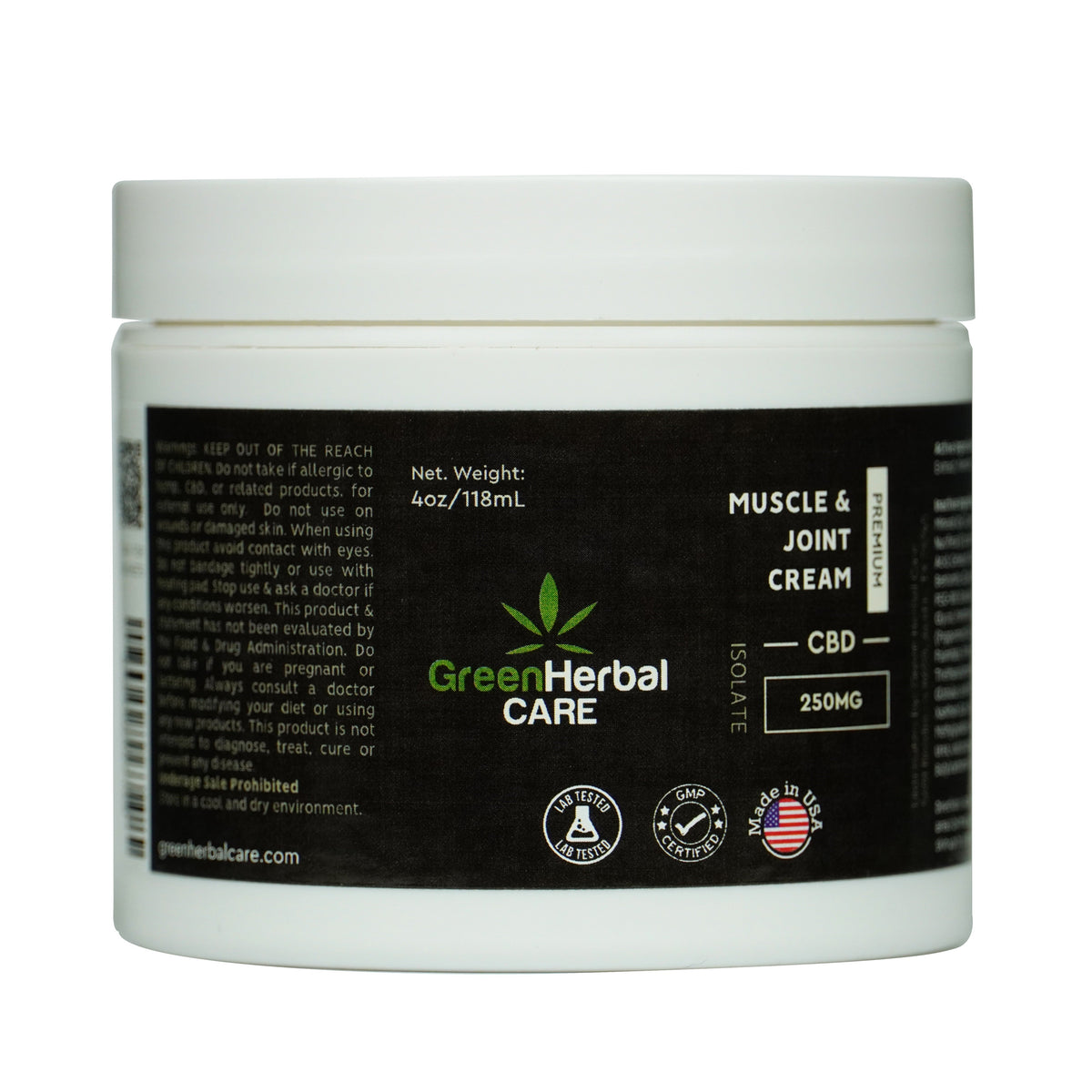 Green Herbal Care GHC Muscle and Joint CBD Cream Best Sales Price - Topicals