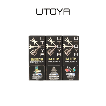 Utoya | Live Resin CBD + CBG Disposable Vape Pen - 1g Best Sales Price - Vape Pens