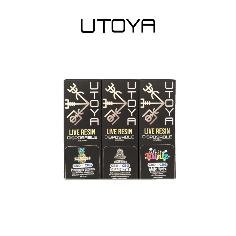 Utoya | Live Resin CBD + CBG Disposable Vape Pen - 1g Best Sales Price - Vape Pens