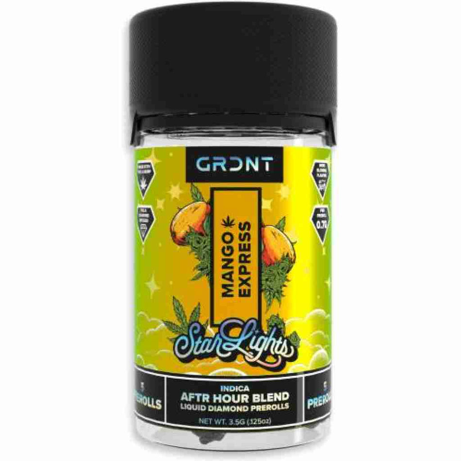 GRDNT Starlights THCa Liquid Diamonds 5pc Pre-Rolls 3.5g