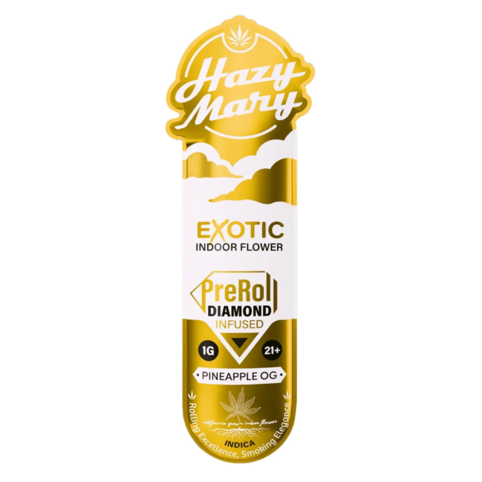 Hazy Mary Exotic Indoor Diamond Infused PreRolls