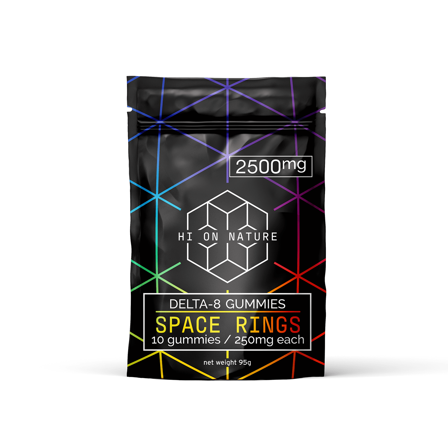 Hi On Nature 2500mg DELTA 8 SPACE RINGS - ORIGINAL Best Sales Price - Gummies